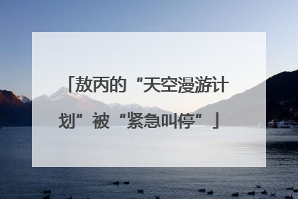 敖丙的“天空漫游计划”被“紧急叫停”