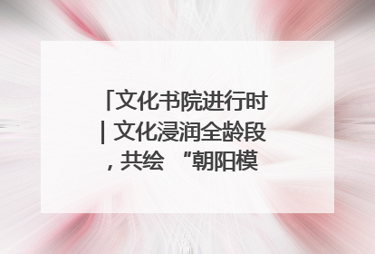 文化书院进行时｜文化浸润全龄段，共绘 “朝阳模式” 新图景！