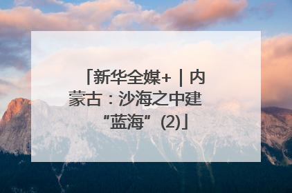 新华全媒+｜内蒙古：沙海之中建“蓝海”(2)