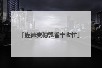 旌德麦穗飘香丰收忙
