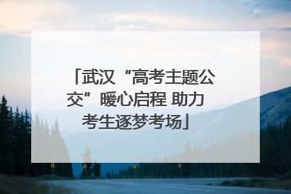 武汉“高考主题公交”暖心启程 助力考生逐梦考场
