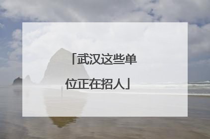 武汉这些单位正在招人