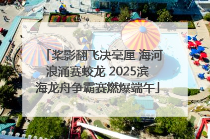 桨影翻飞决毫厘 海河浪涌赛蛟龙 2025滨海龙舟争霸赛燃爆端午