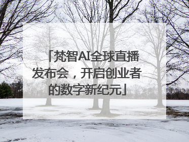 梵智AI全球直播发布会，开启创业者的数字新纪元