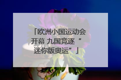 欧洲小国运动会开幕 九国竞逐“迷你版奥运”