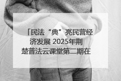 民法“典”亮民营经济发展 2025年荆楚普法云课堂第二期在武汉客厅开讲