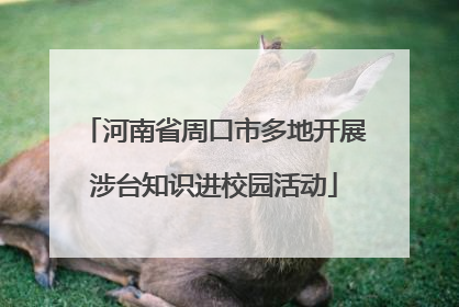 河南省周口市多地开展涉台知识进校园活动