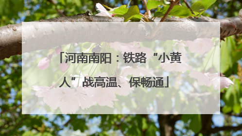 河南南阳：铁路“小黄人”战高温、保畅通