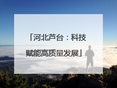 河北芦台：科技赋能高质量发展