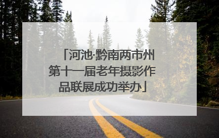 河池·黔南两市州第十一届老年摄影作品联展成功举办