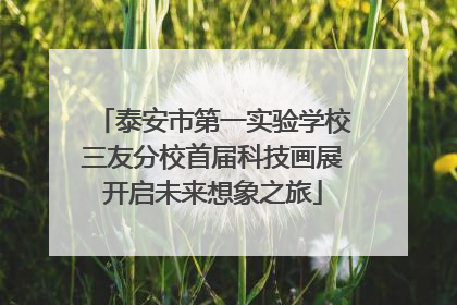 泰安市第一实验学校三友分校首届科技画展开启未来想象之旅