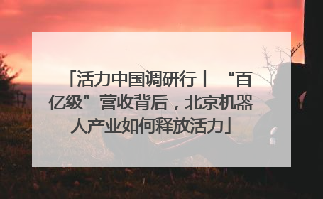 活力中国调研行丨 “百亿级”营收背后，北京机器人产业如何释放活力