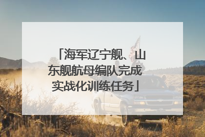 海军辽宁舰、山东舰航母编队完成实战化训练任务