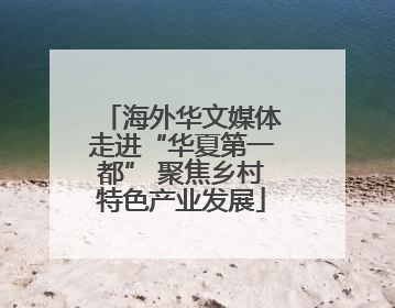 海外华文媒体走进“华夏第一都” 聚焦乡村特色产业发展