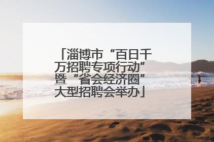 淄博市“百日千万招聘专项行动”暨“省会经济圈”大型招聘会举办