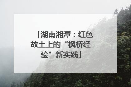 湖南湘潭：红色故土上的“枫桥经验”新实践