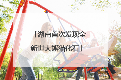 湖南首次发现全新世大熊猫化石