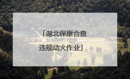 湖北保康合查违规动火作业