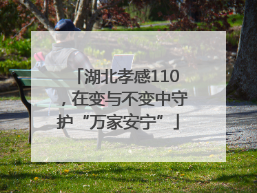 湖北孝感110，在变与不变中守护“万家安宁”