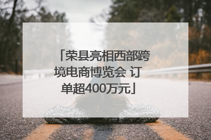 荣县亮相西部跨境电商博览会 订单超400万元