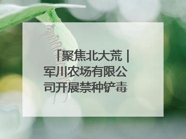 聚焦北大荒｜军川农场有限公司开展禁种铲毒排查宣传行动