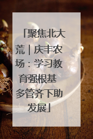 聚焦北大荒｜庆丰农场：学习教育强根基 多管齐下助发展