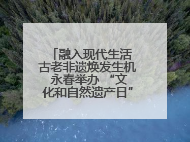 融入现代生活 古老非遗焕发生机 永春举办 “文化和自然遗产日” 非遗快闪活动