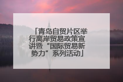 青岛自贸片区举行离岸贸易政策宣讲暨“国际贸易新势力”系列活动