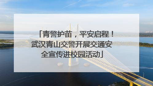 青警护苗，平安启程！武汉青山交警开展交通安全宣传进校园活动