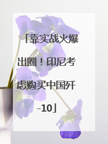 靠实战火爆出圈！印尼考虑购买中国歼-10