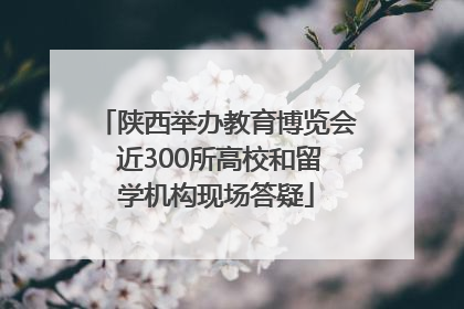 陕西举办教育博览会 近300所高校和留学机构现场答疑