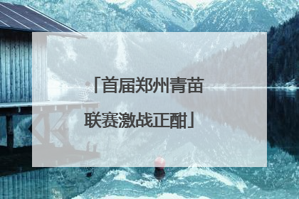 首届郑州青苗联赛激战正酣