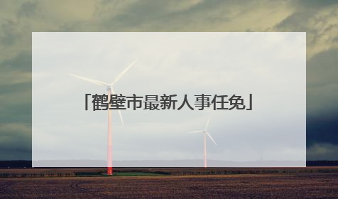 鹤壁市最新人事任免