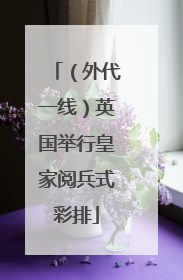 （外代一线）英国举行皇家阅兵式彩排