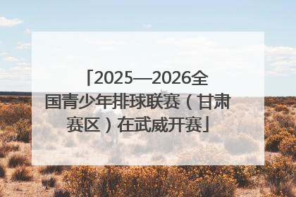 2025—2026全国青少年排球联赛（甘肃赛区）在武威开赛