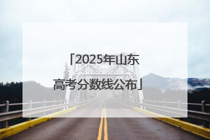 2025年山东高考分数线公布