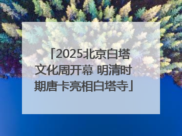 2025北京白塔文化周开幕 明清时期唐卡亮相白塔寺