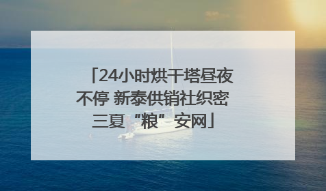 24小时烘干塔昼夜不停 新泰供销社织密三夏“粮”安网